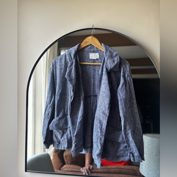 CASLON | linen unstructured blazer | size xs - Picture 4 of 5